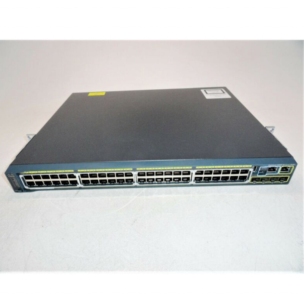 سوئیچ شبکه 48 پورت + 4 پورت SFP با 24 پورت PoE سیسکو مدل WS-C2960S-48LPS-L